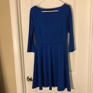Bright Blue fit & flare dress